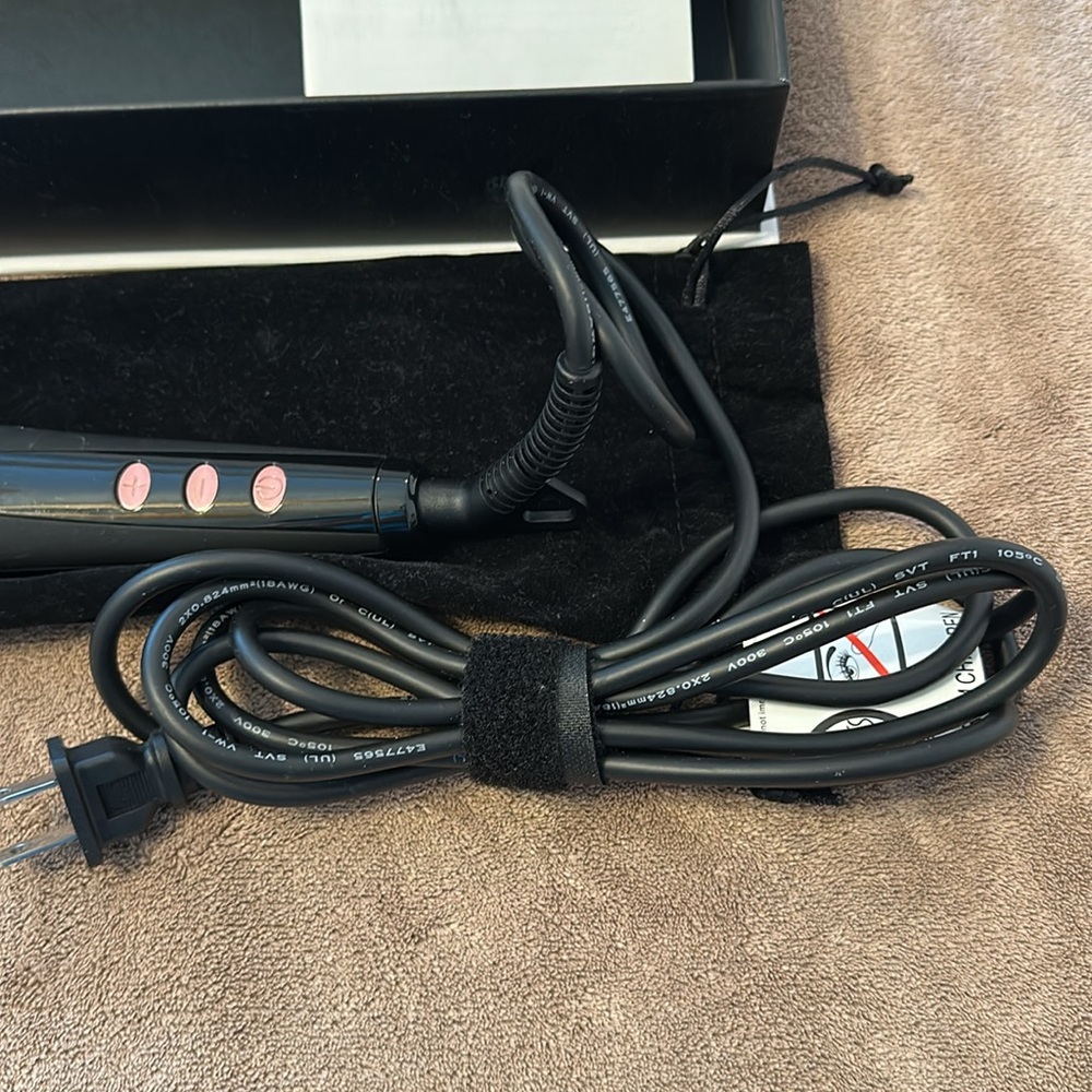 L’Ange Le Vite Hairbrush Straightener - Black and Pink - Picture 6 of 8